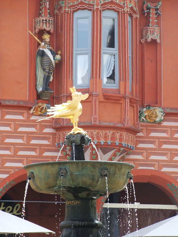 Auf dem Marktplatz von Goslar am Harz