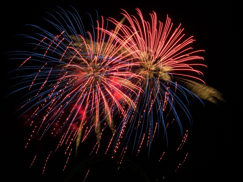 Schützenfest mit Feuerwerk in Goslar