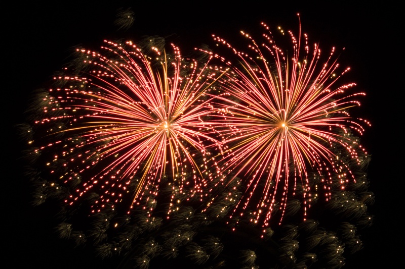 Schützenfest mit Feuerwerk in Goslar