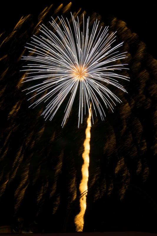 Schützenfest mit Feuerwerk in Goslar