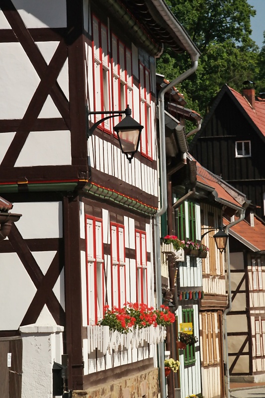 Historische Altstadt und Schloss von Stolberg im Harz