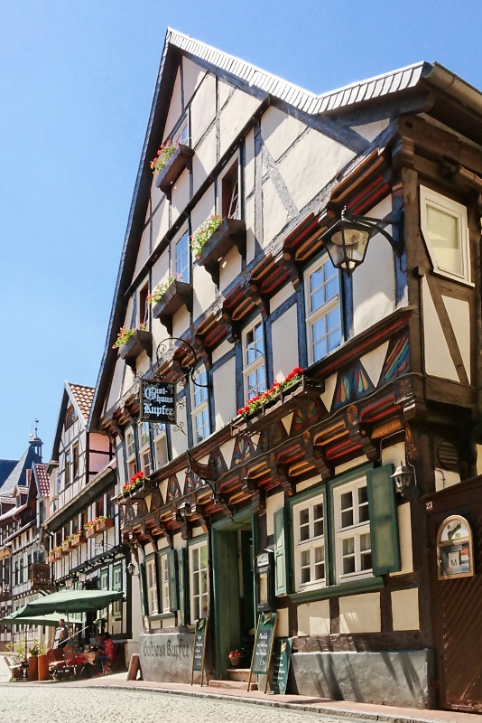 Historische Altstadt und Schloss von Stolberg im Harz